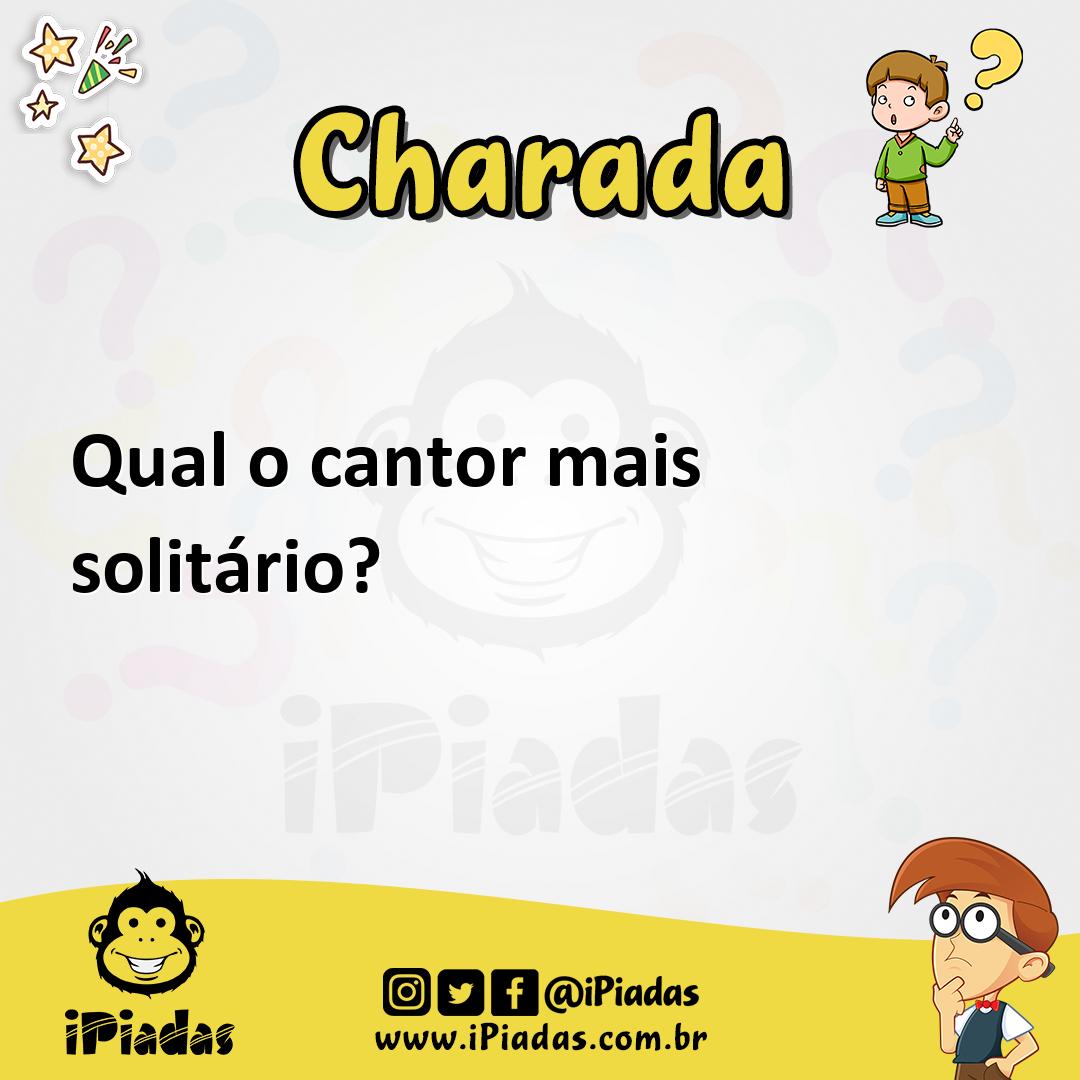 Ilustração de Qual o cantor mais solitário? no iPiadas