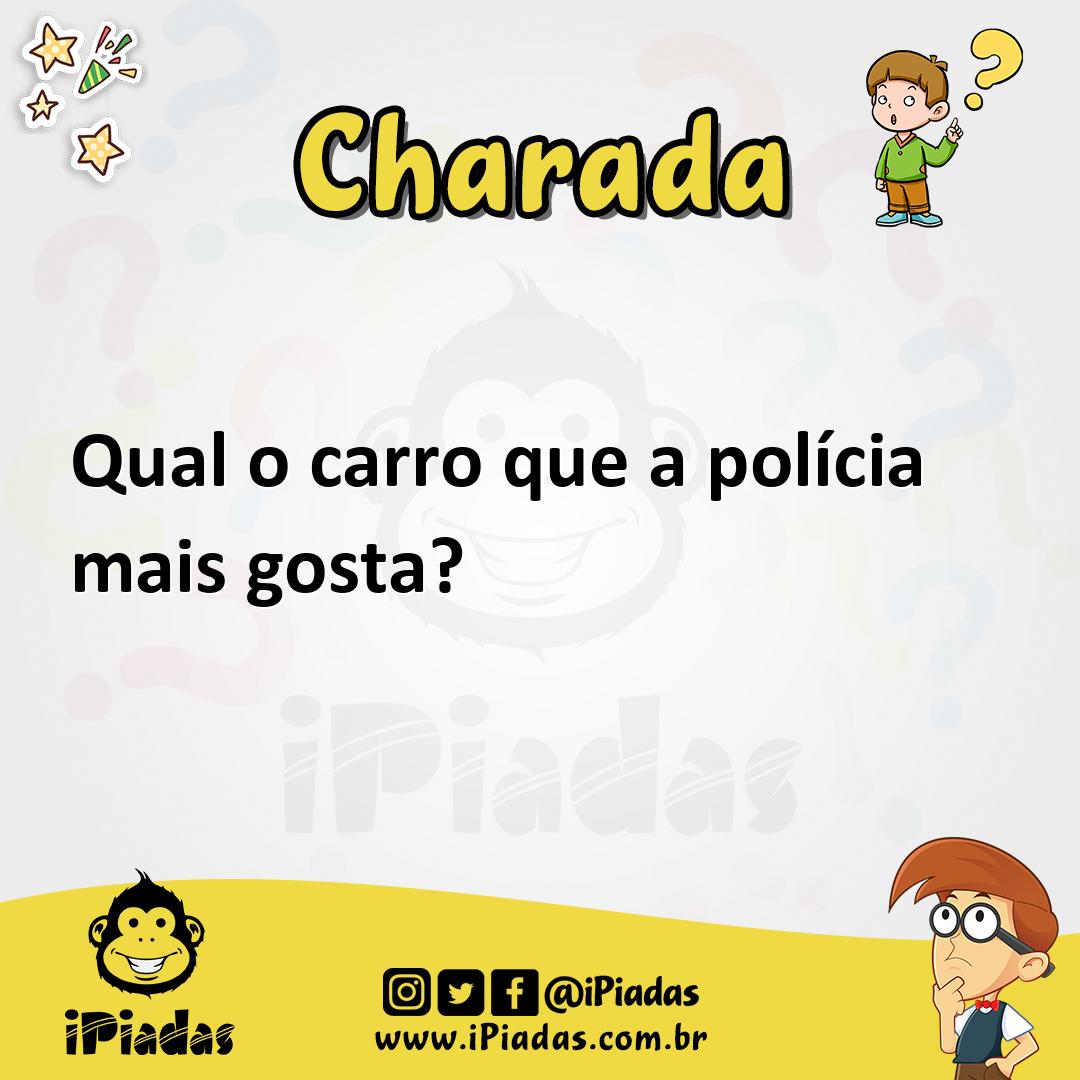 Ilustração de Qual o carro que a polícia mais gosta? no iPiadas