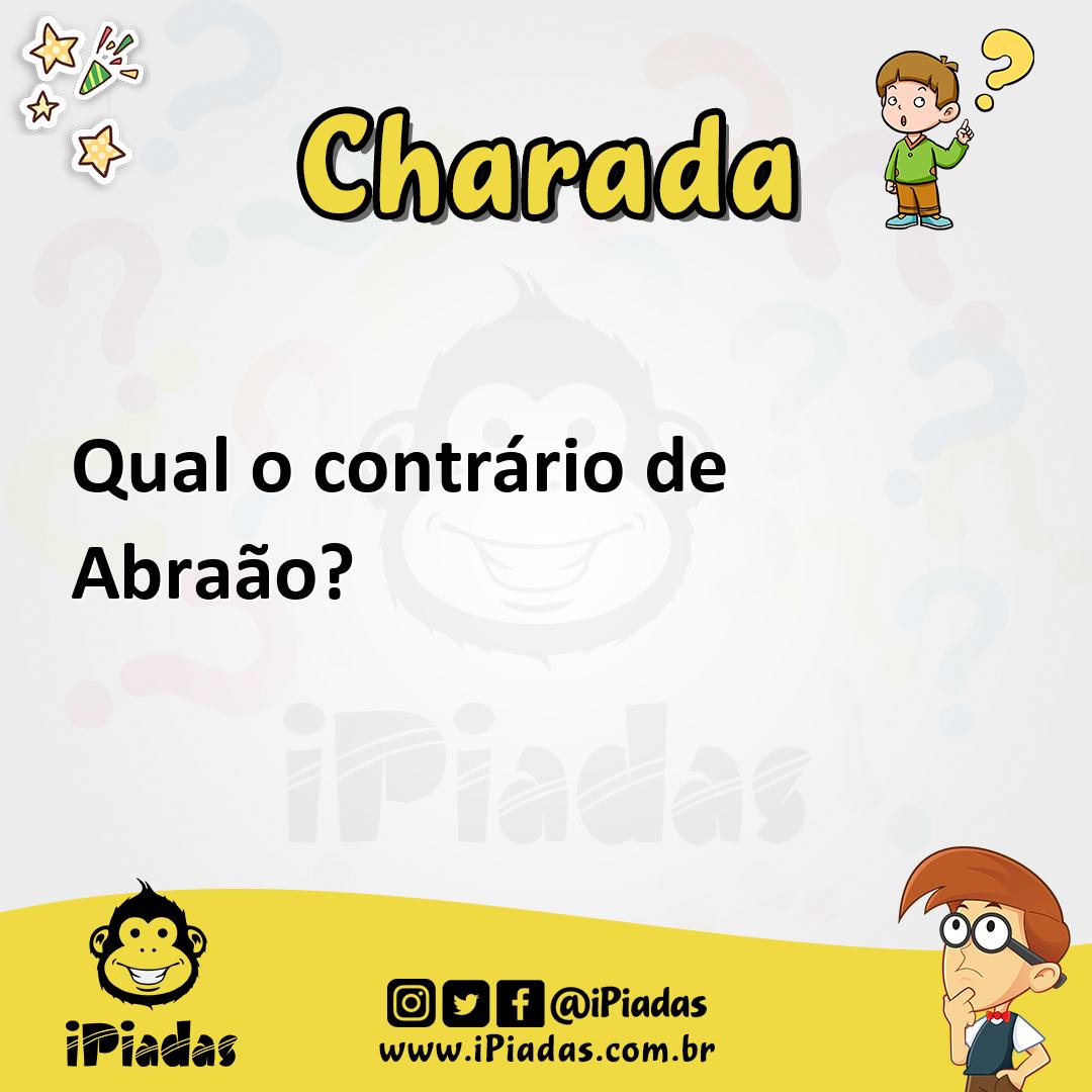 Ilustração de Qual o contrário de Abraão? no iPiadas