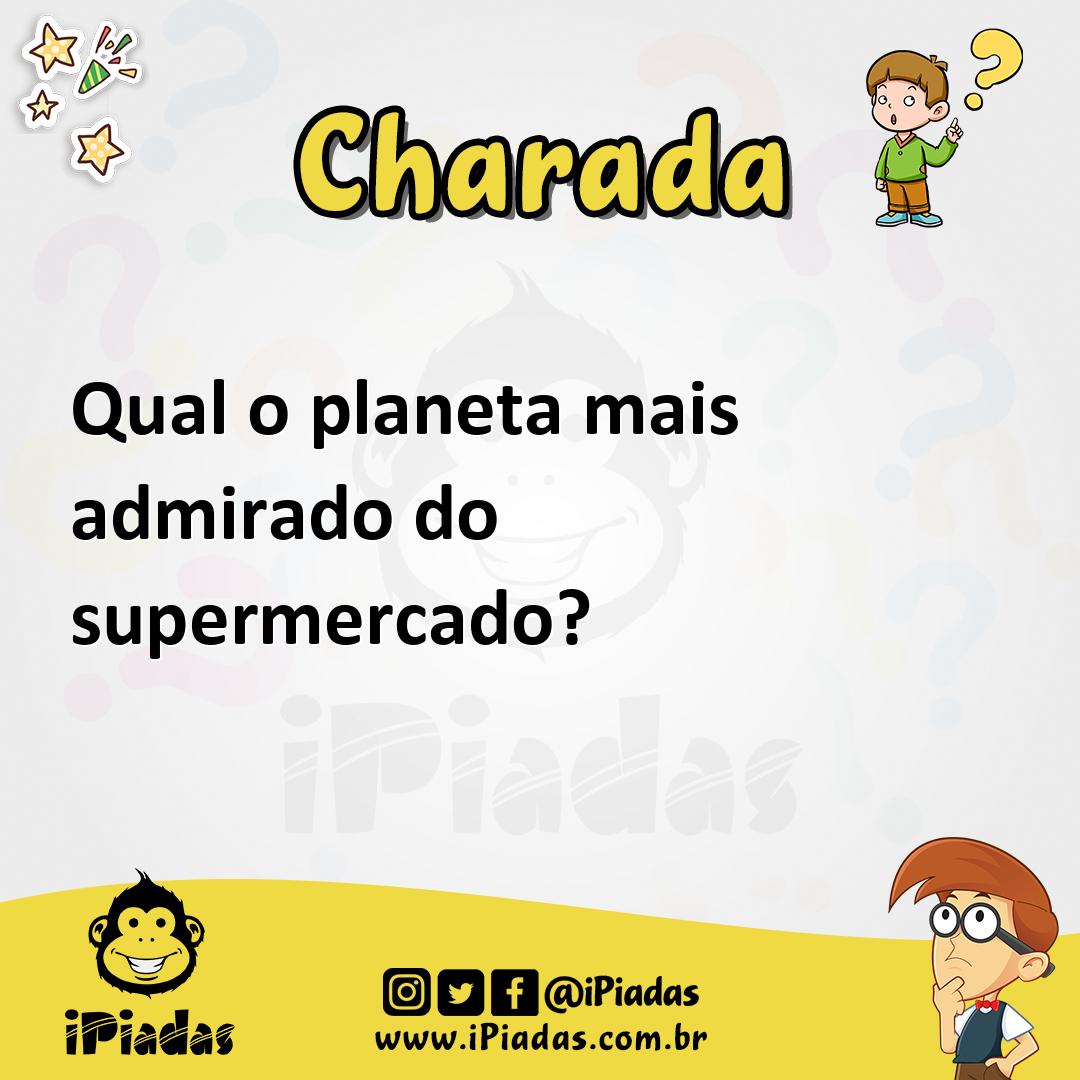Ilustração de Qual o planeta mais admirado do supermercado? no iPiadas