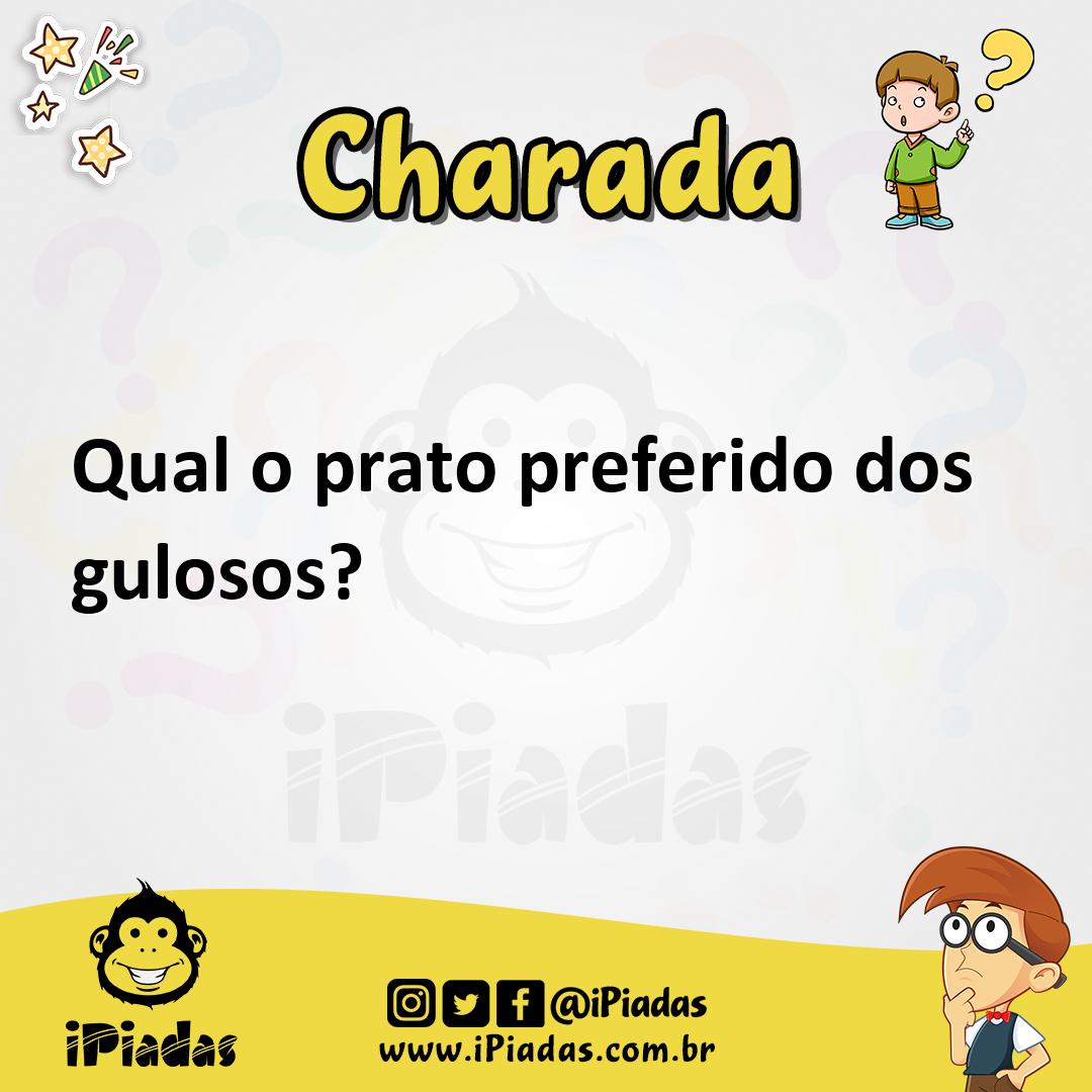 Ilustração de Qual o prato preferido dos gulosos? no iPiadas