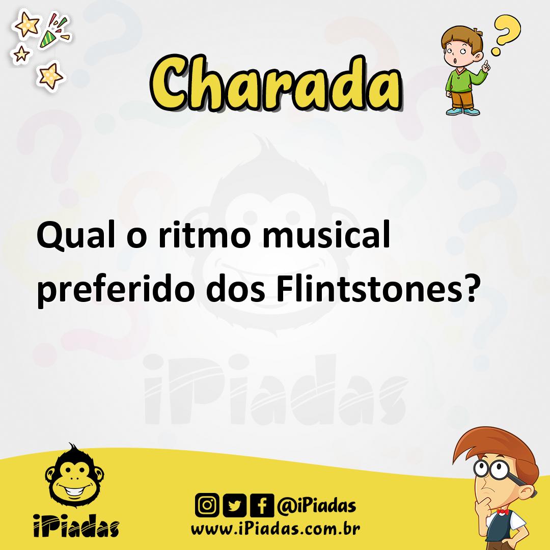 Ilustração de Qual o ritmo musical preferido dos Flintstones? no iPiadas