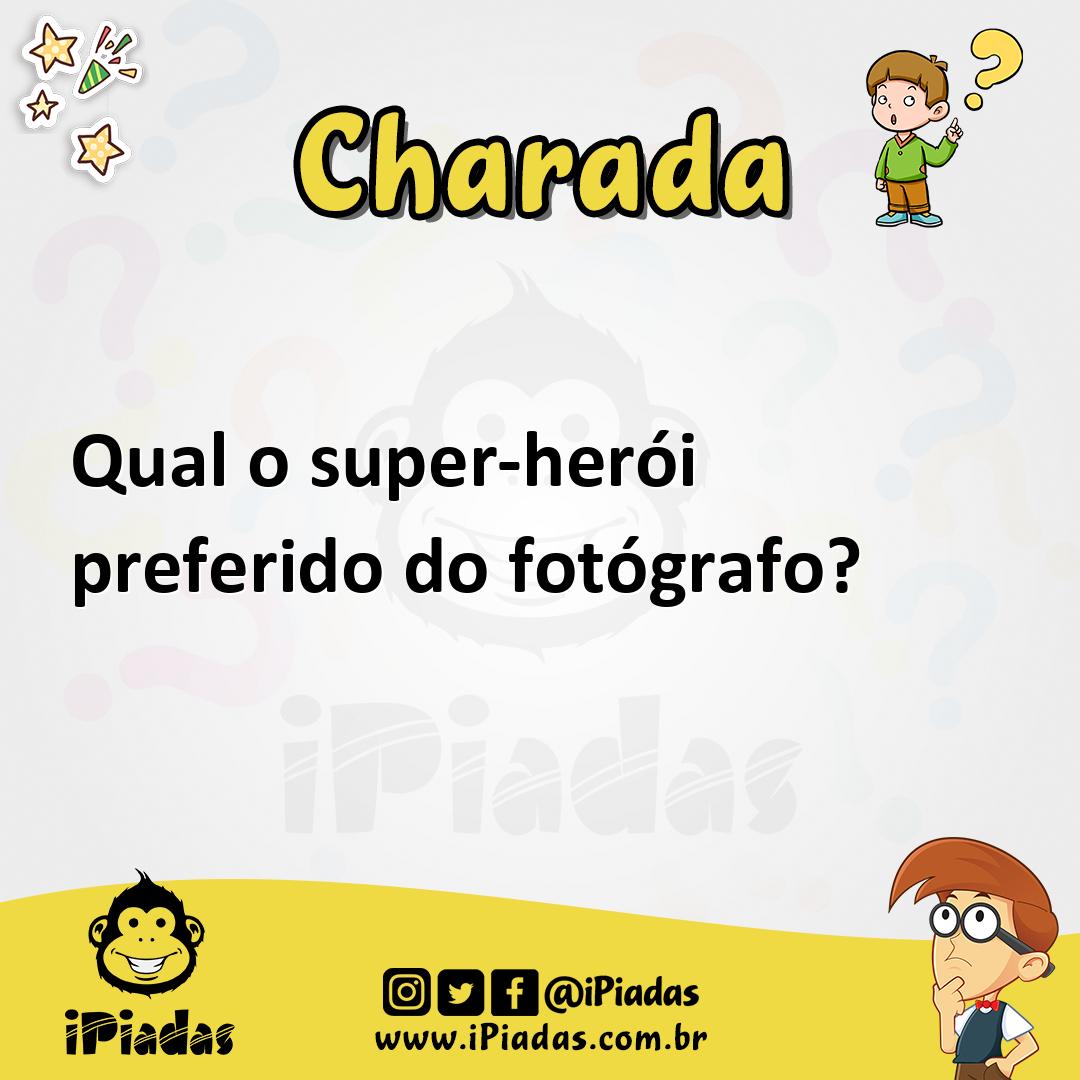 Ilustração de Qual o super-herói preferido do fotógrafo? no iPiadas