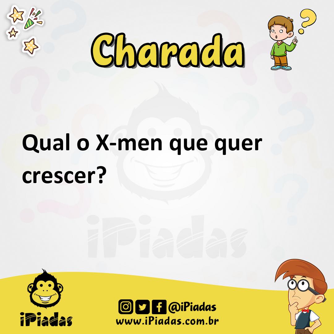 Ilustração de Qual o X-men que quer crescer? no iPiadas