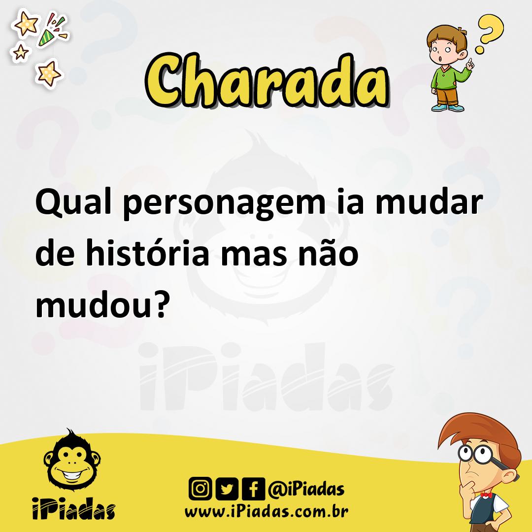 Ilustração de Qual personagem ia mudar de história mas não mudou? no iPiadas