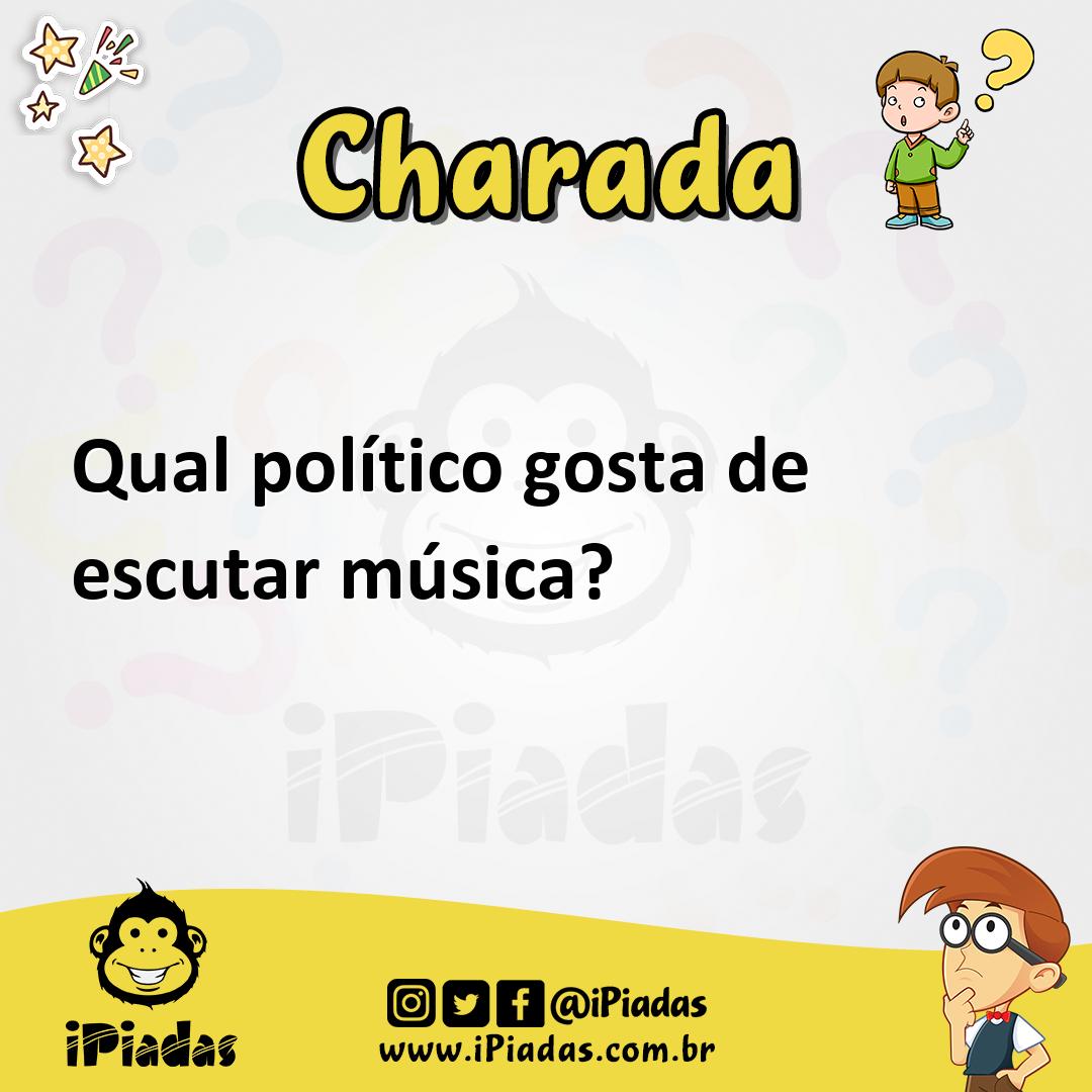 Ilustração de Qual político gosta de escutar música? no iPiadas