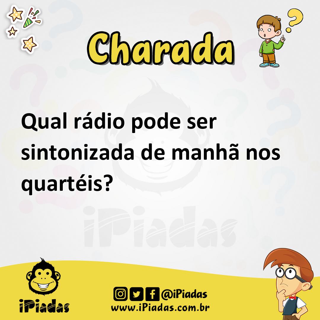 Ilustração de Qual rádio pode ser sintonizada de manhã nos quartéis? no iPiadas