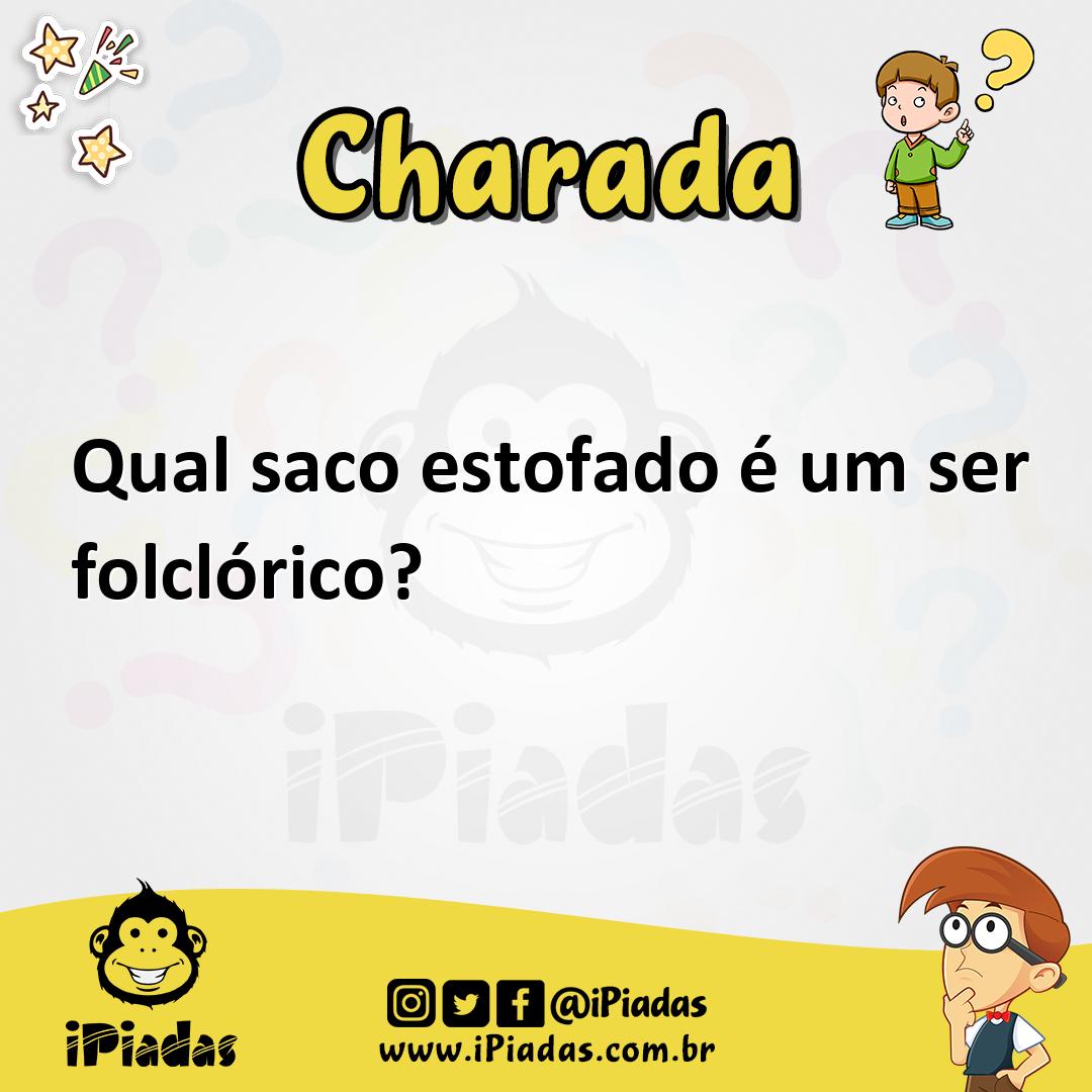 Ilustração de Qual saco estofado é um ser folclórico? no iPiadas