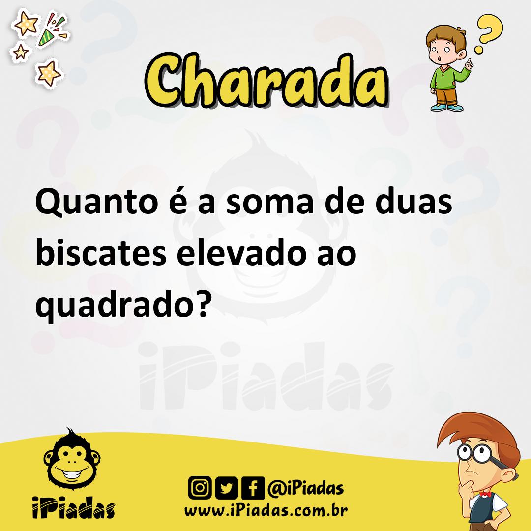 Ilustração de Quanto é a soma de duas biscates elevado ao quadrado? no iPiadas