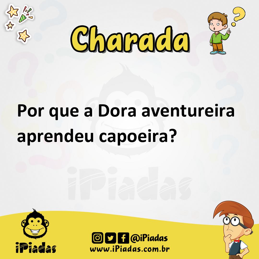 Ilustração de Por que a Dora aventureira aprendeu capoeira? no iPiadas