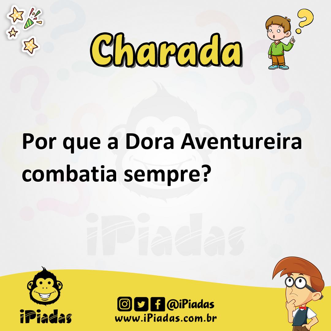 Ilustração de Por que a Dora Aventureira combatia sempre? no iPiadas