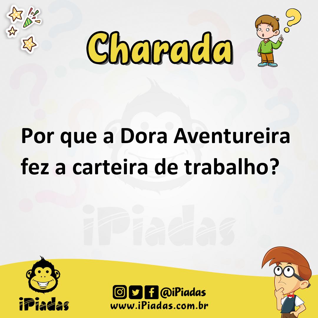 Ilustração de Por que a Dora Aventureira fez a carteira de trabalho? no iPiadas