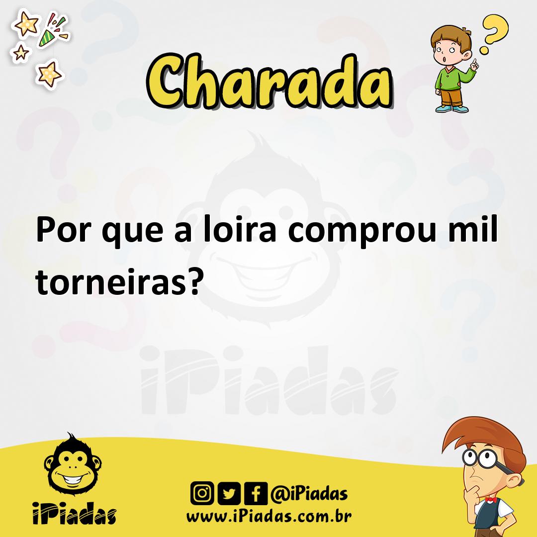 Ilustração de Por que a loira comprou mil torneiras? no iPiadas