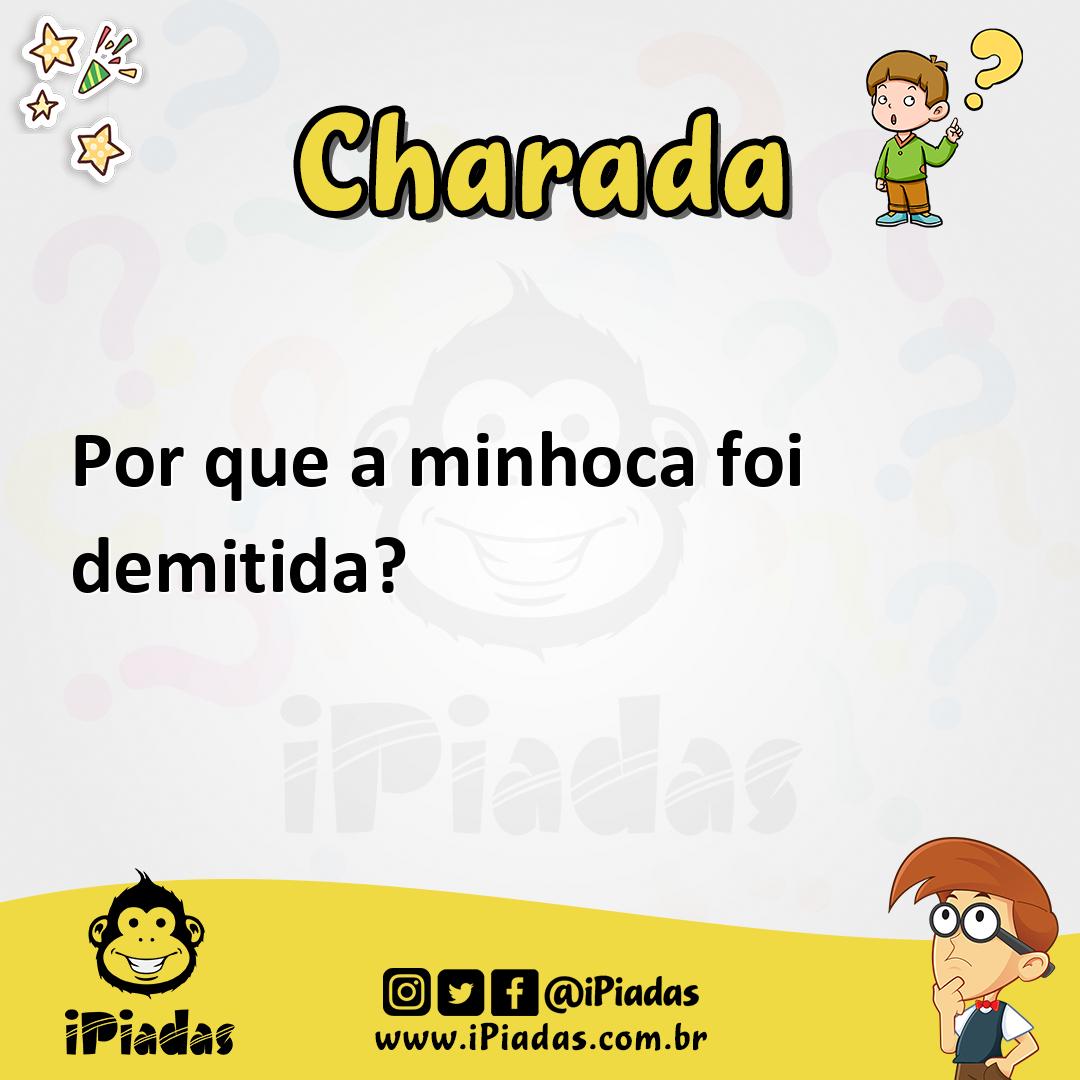 Ilustração de Por que a minhoca foi demitida? no iPiadas