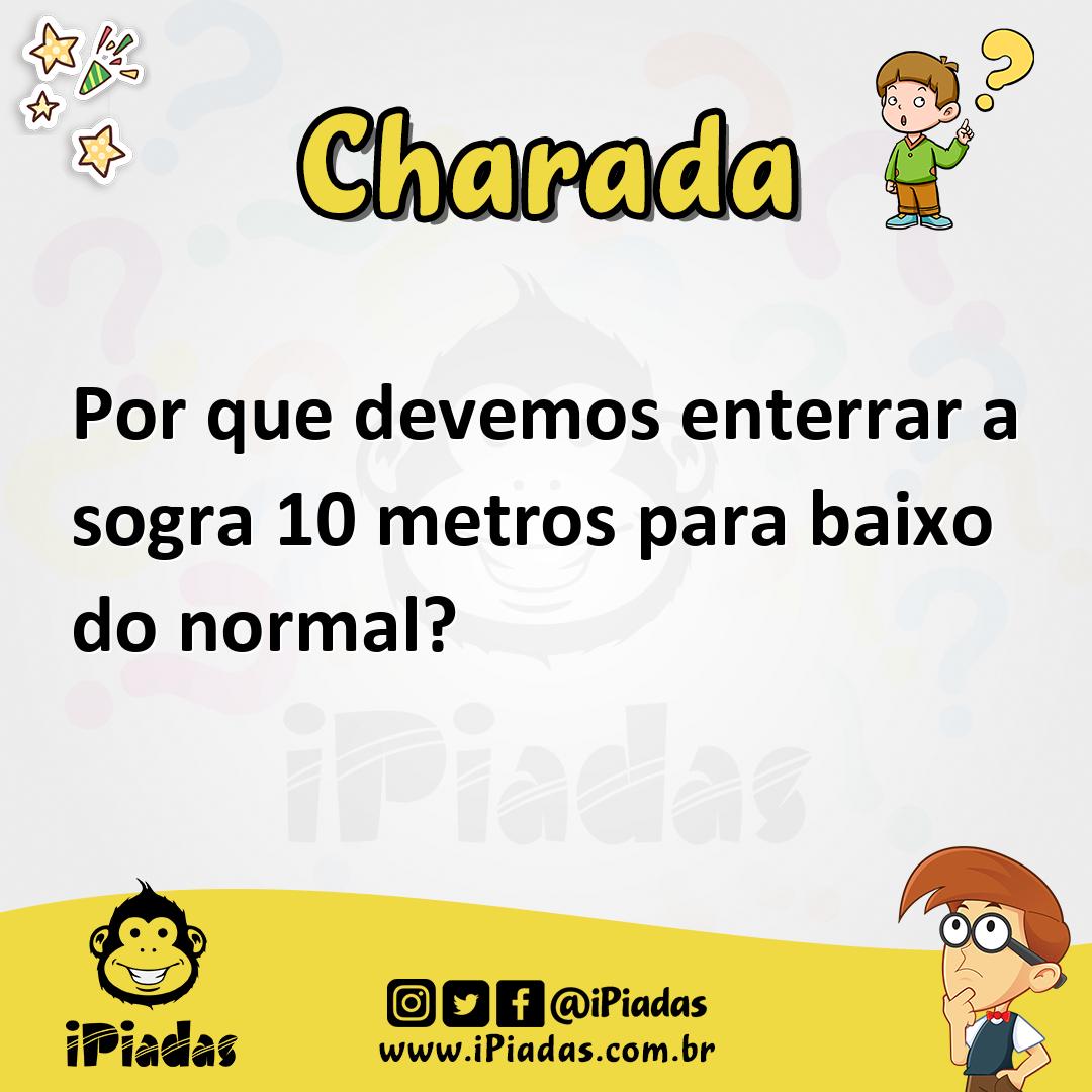Ilustração de Por que devemos enterrar a sogra 10 metros para baixo do normal? no iPiadas