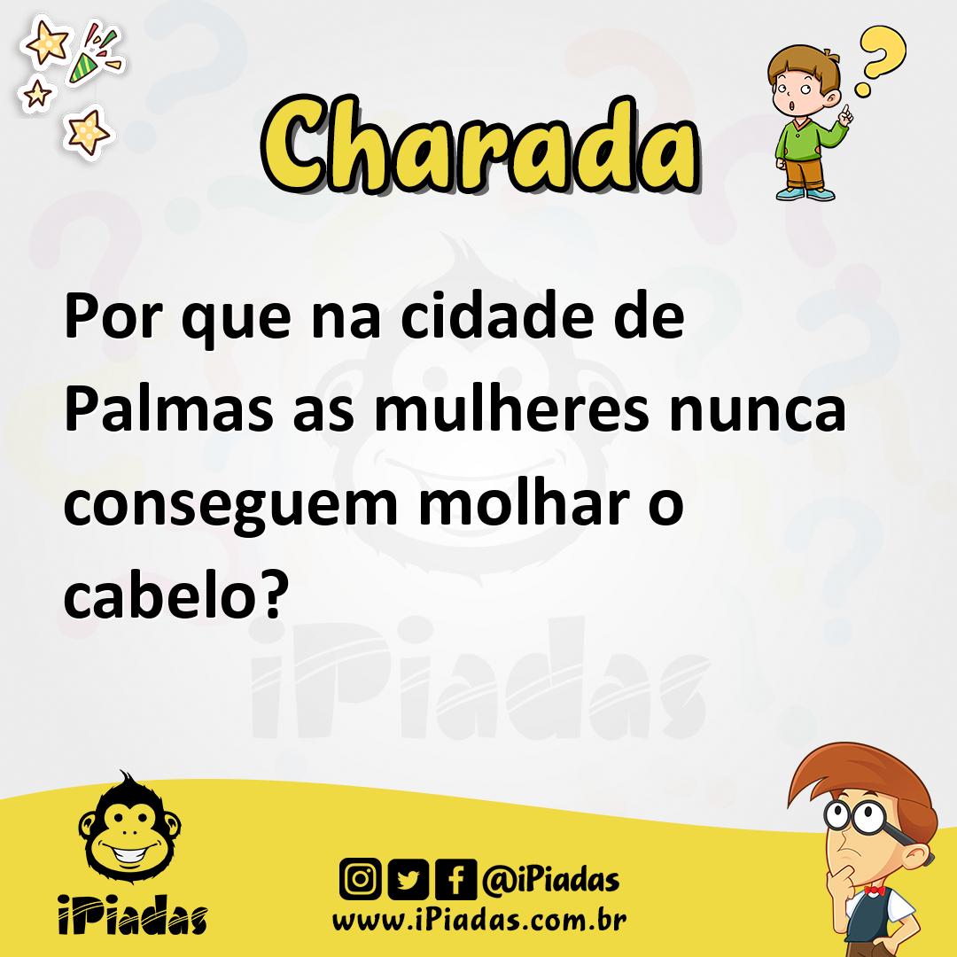 Ilustração de Por que na cidade de Palmas as mulheres nunca conseguem molhar o cabelo? no iPiadas