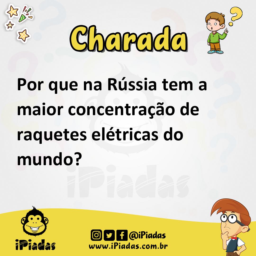 Ilustração de Por que na Rússia tem a maior concentração de raquetes elétricas do mundo? no iPiadas