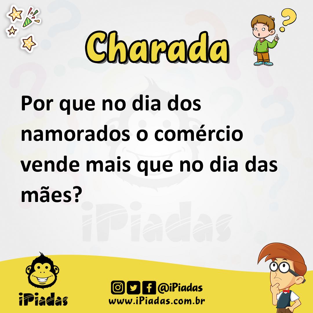 Ilustração de Por que no dia dos namorados o comércio vende mais que no dia das mães? no iPiadas