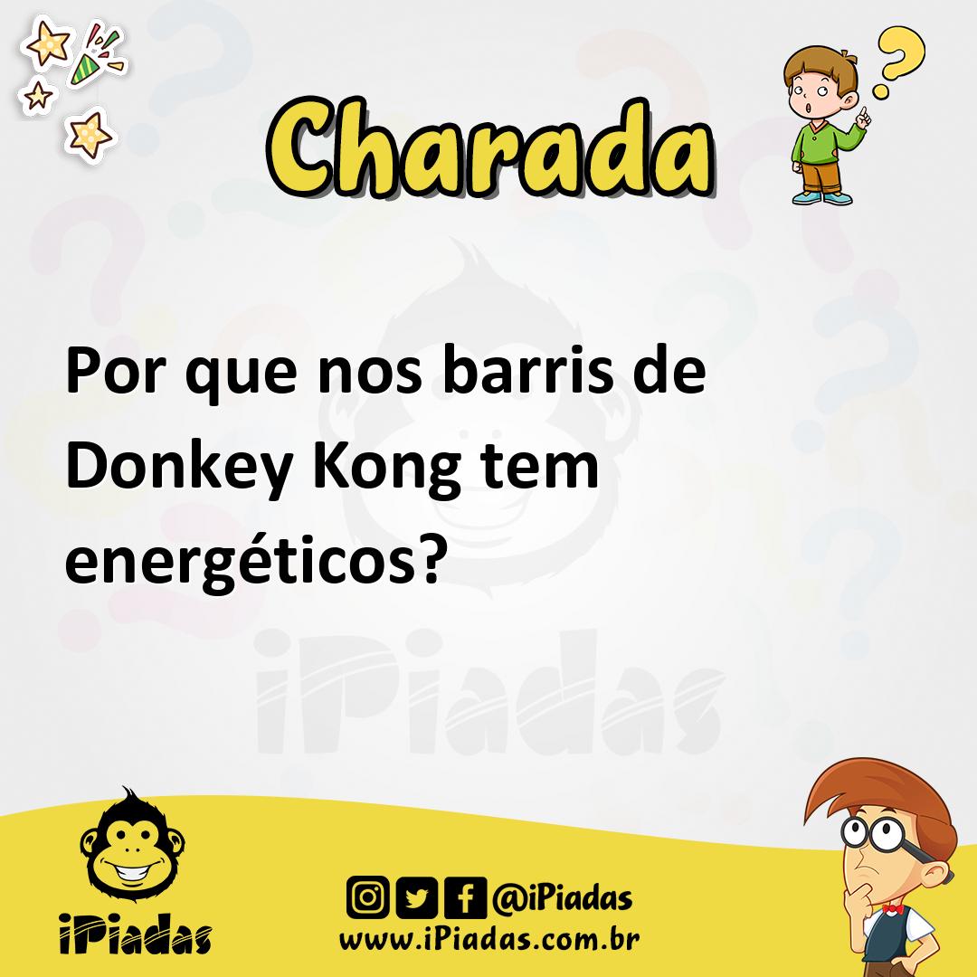 Ilustração de Por que nos barris de Donkey Kong tem energéticos? no iPiadas