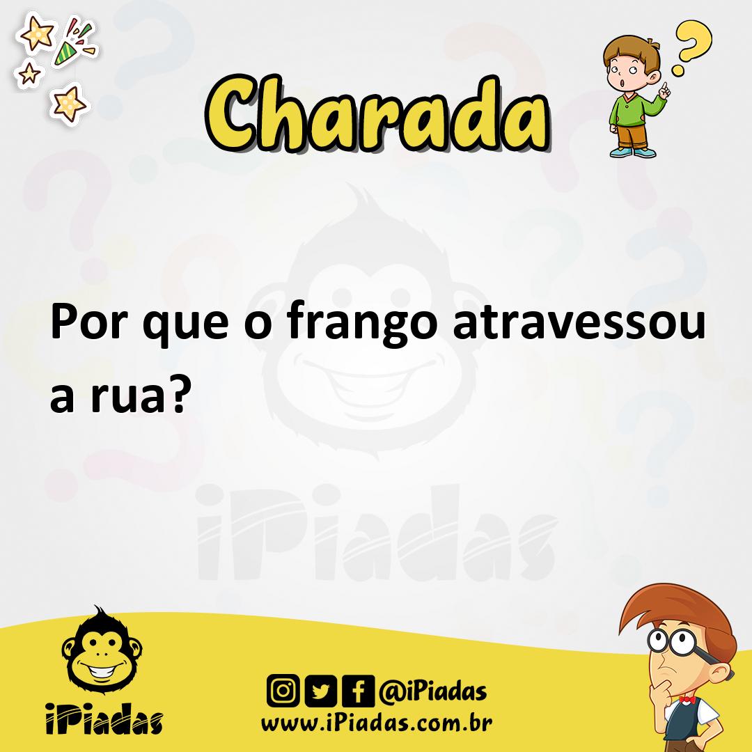 Ilustração de Por que o frango atravessou a rua? no iPiadas