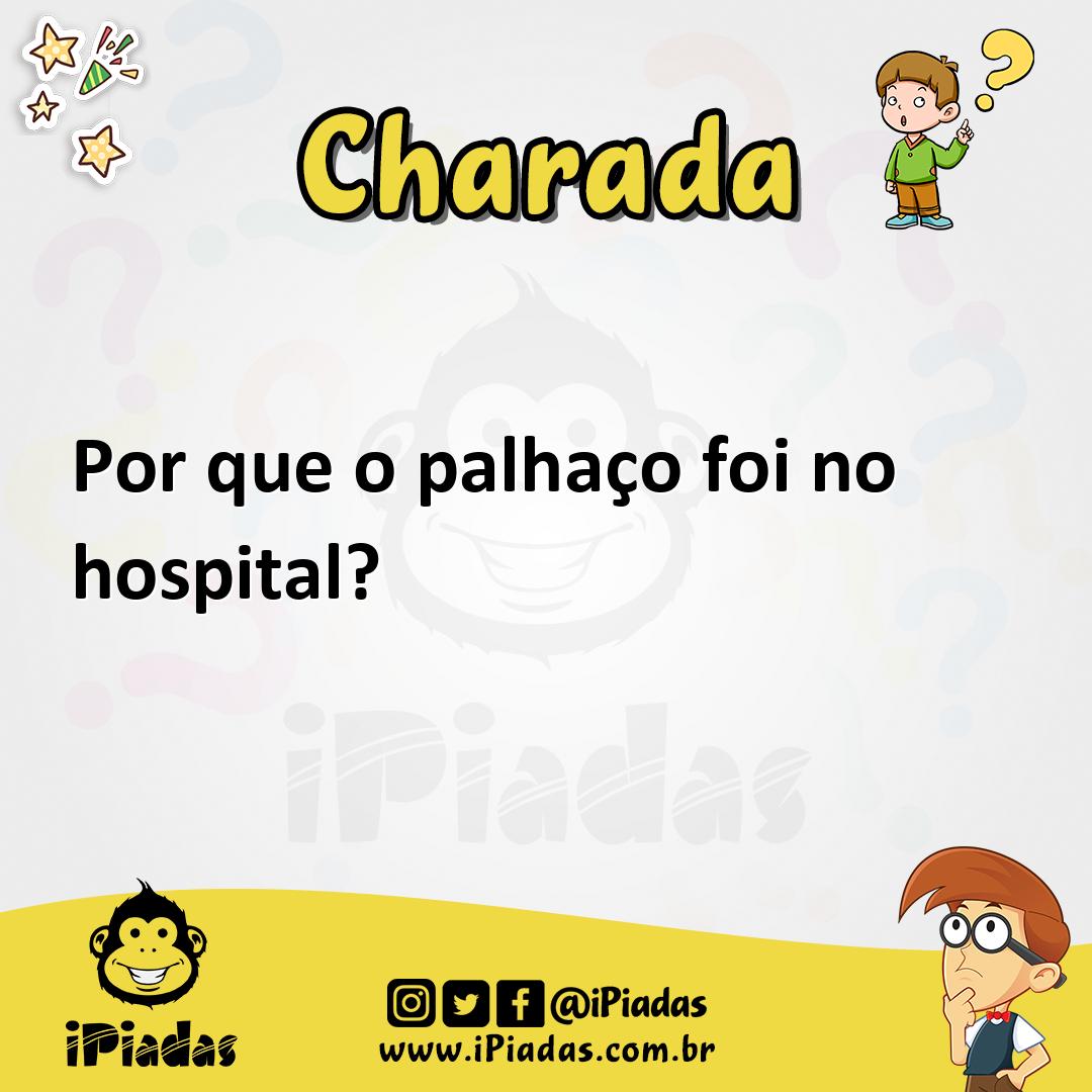 Ilustração de Por que o palhaço foi no hospital? no iPiadas