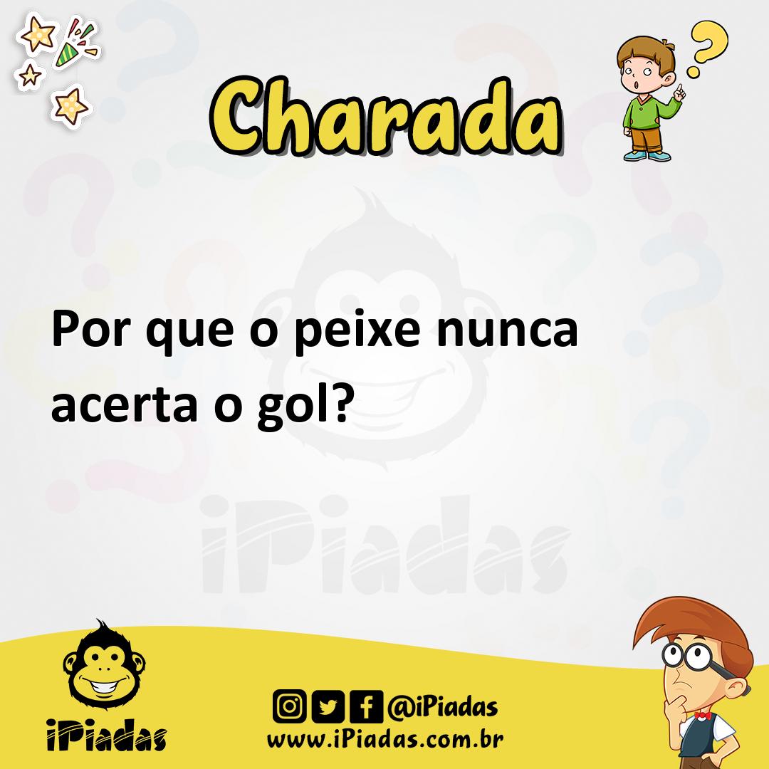Ilustração de Por que o peixe nunca acerta o gol? no iPiadas