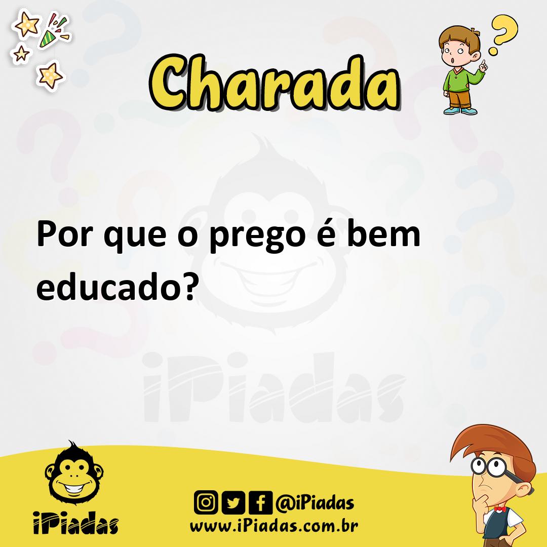 Ilustração de Por que o prego é bem educado? no iPiadas
