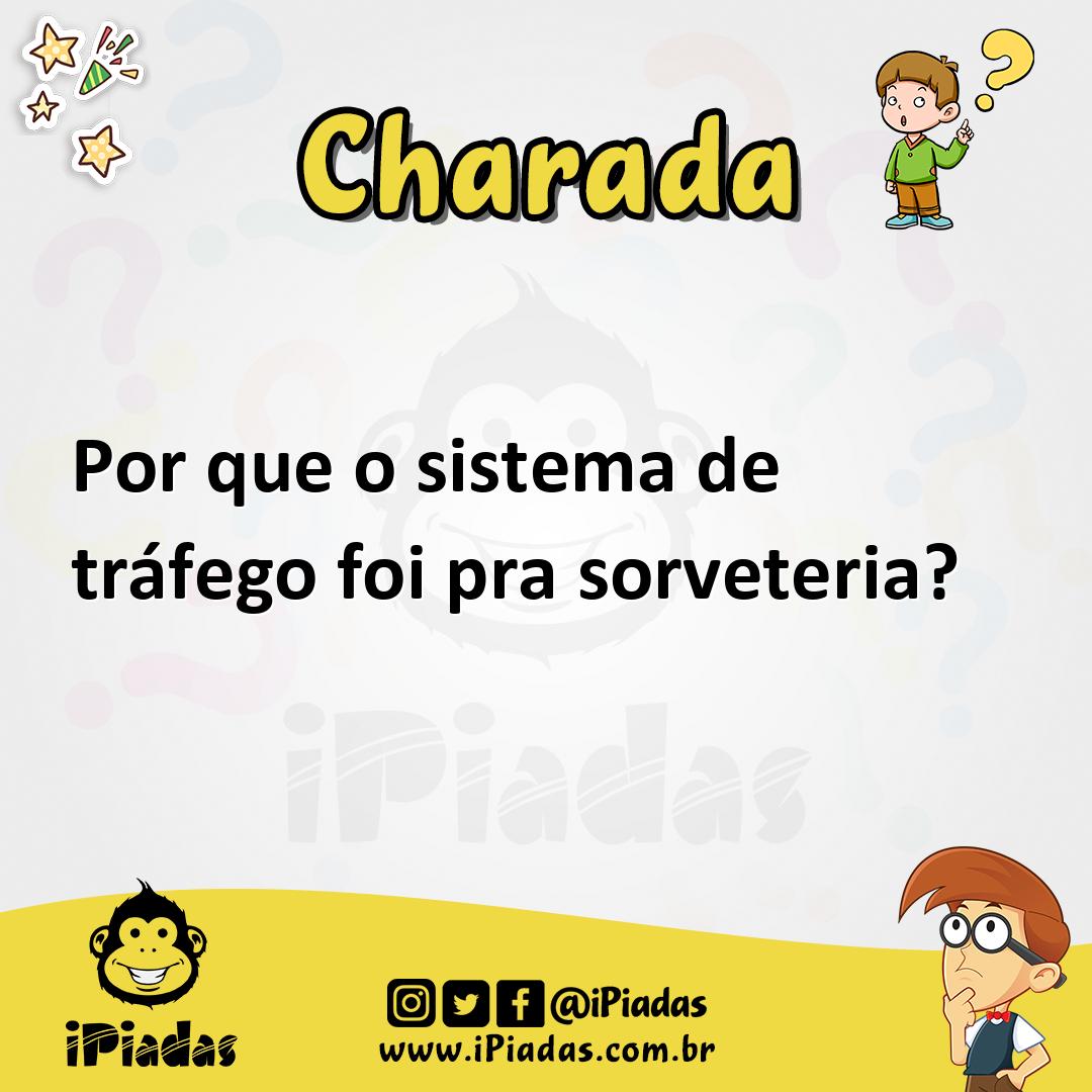 Ilustração de Por que o sistema de tráfego foi pra sorveteria? no iPiadas