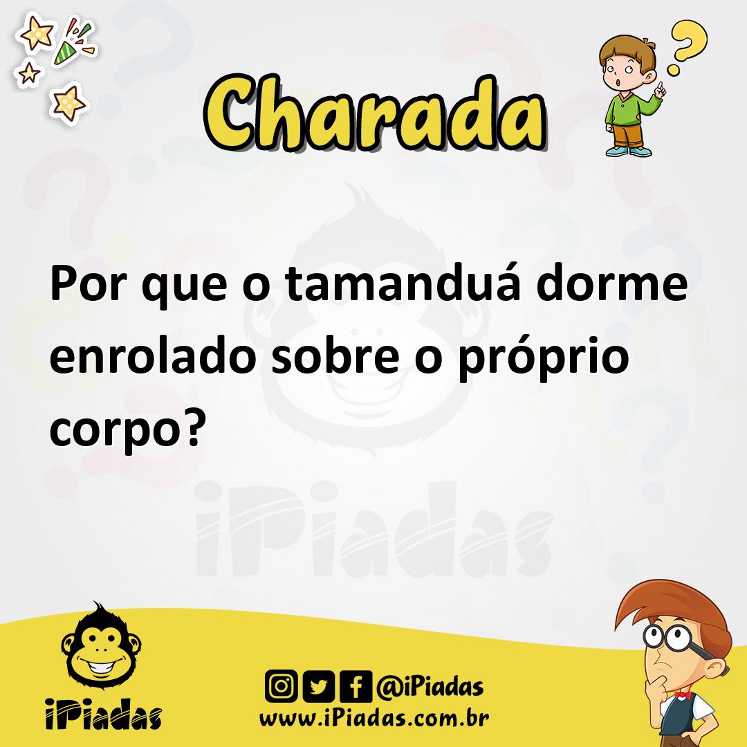 Ilustração de Por que o tamanduá dorme enrolado sobre o próprio corpo? no iPiadas