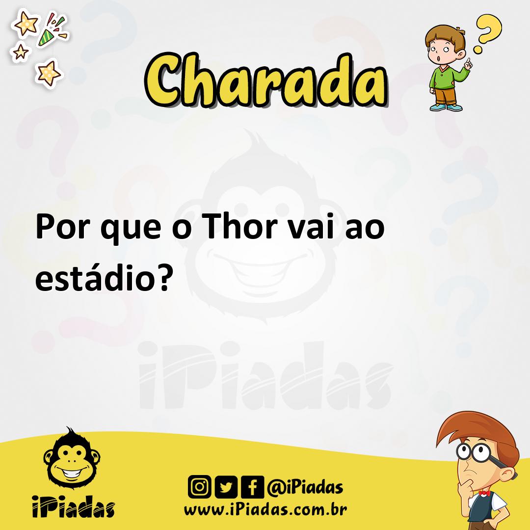 Ilustração de Por que o Thor vai ao estádio? no iPiadas