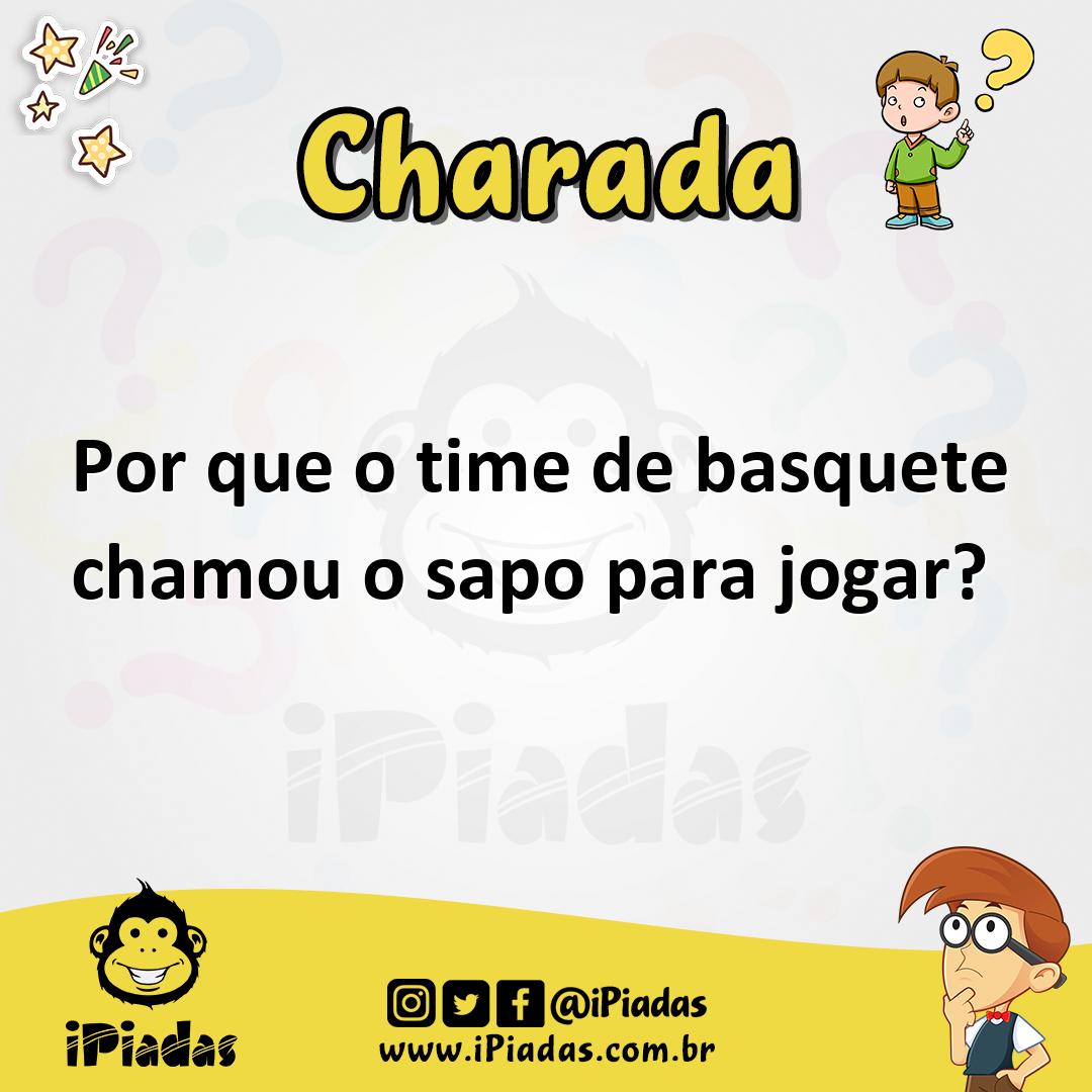 Ilustração de Por que o time de basquete chamou o sapo para jogar? no iPiadas
