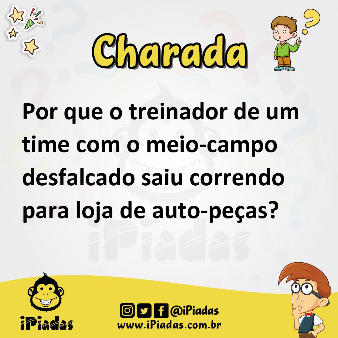 Ilustração de Por que o treinador de um time com o meio-campo desfalcado saiu correndo para loja de auto-peças? no iPiadas