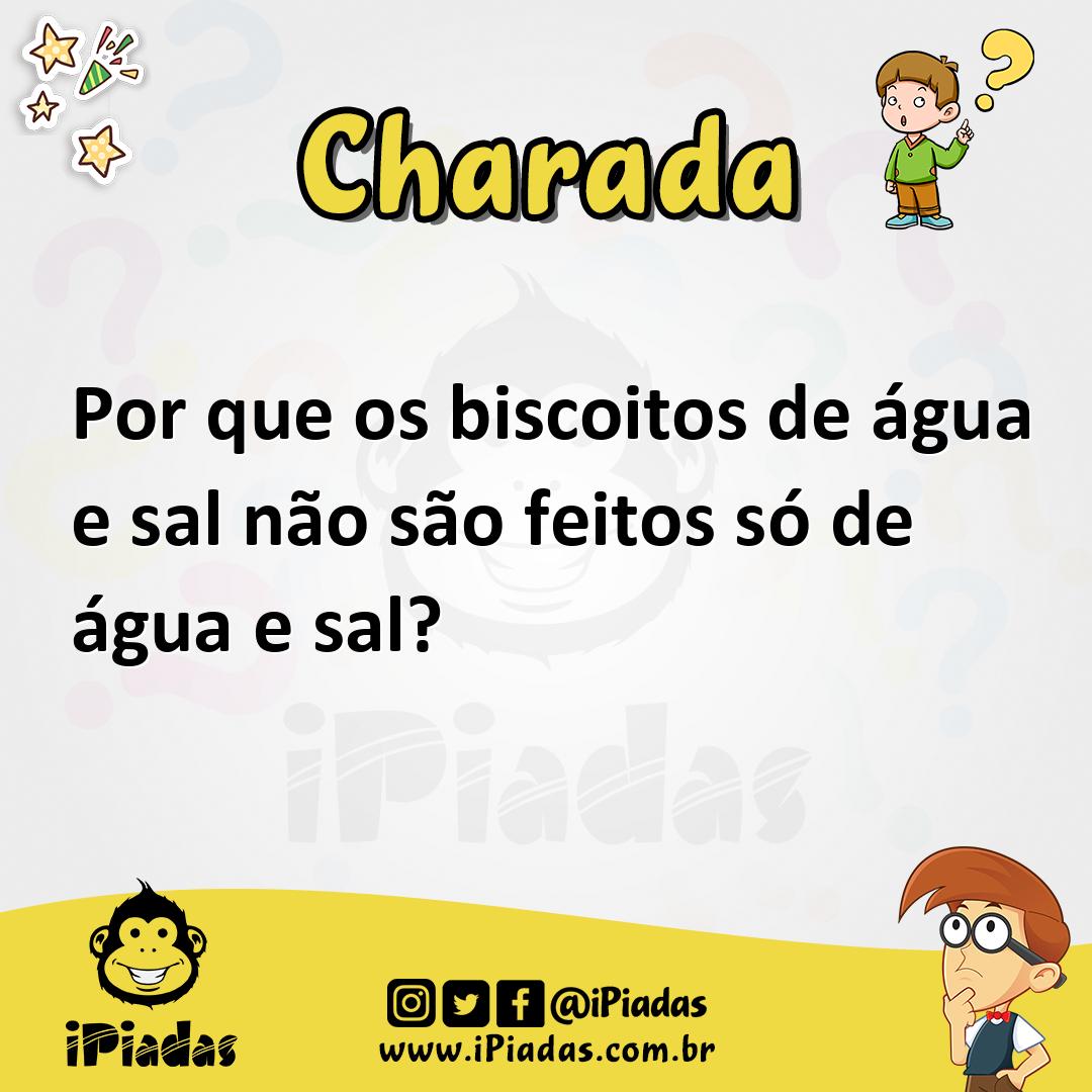 Ilustração de Por que os biscoitos de água e sal não são feitos só de água e sal? no iPiadas