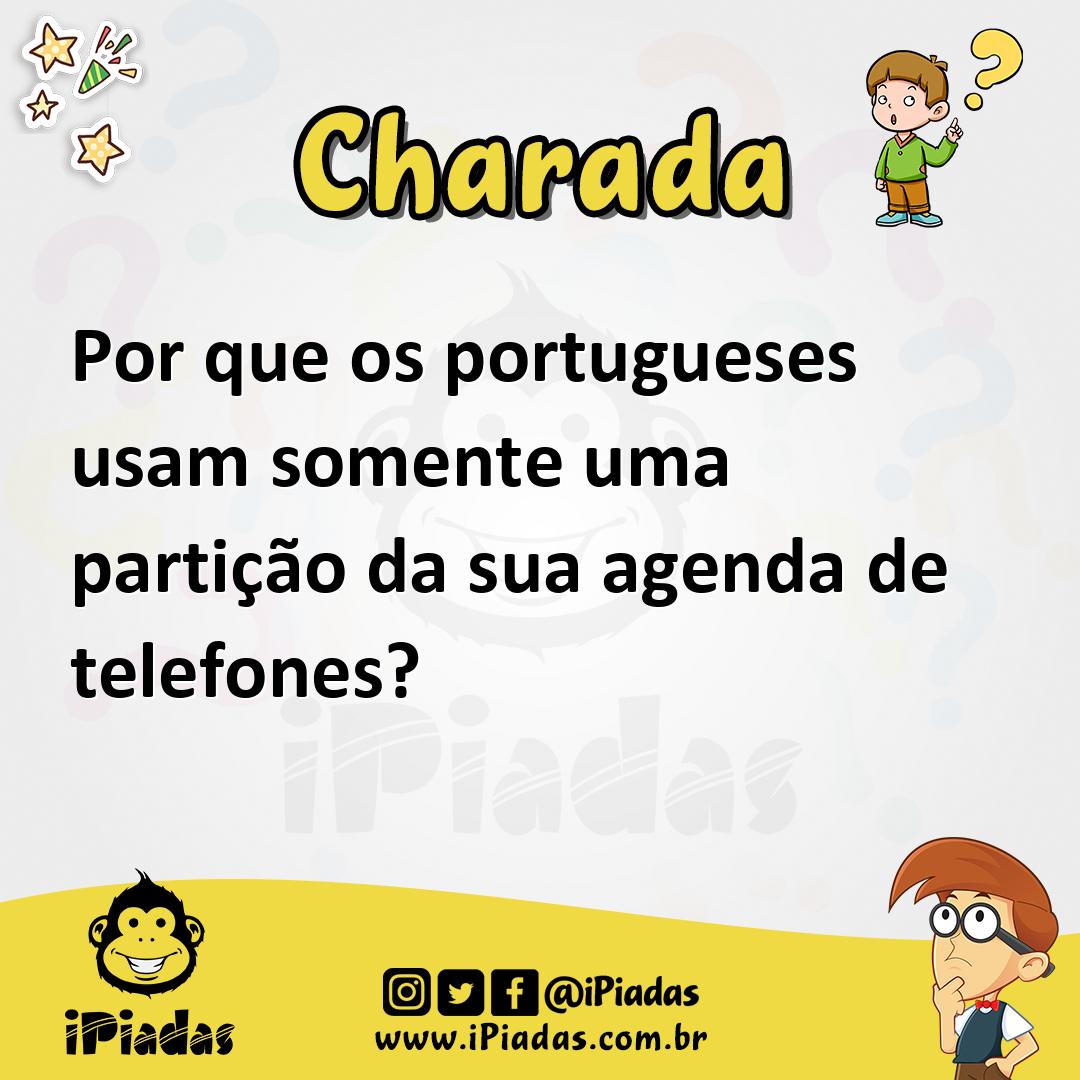 Ilustração de Por que os portugueses usam somente uma partição da sua agenda de telefones? no iPiadas