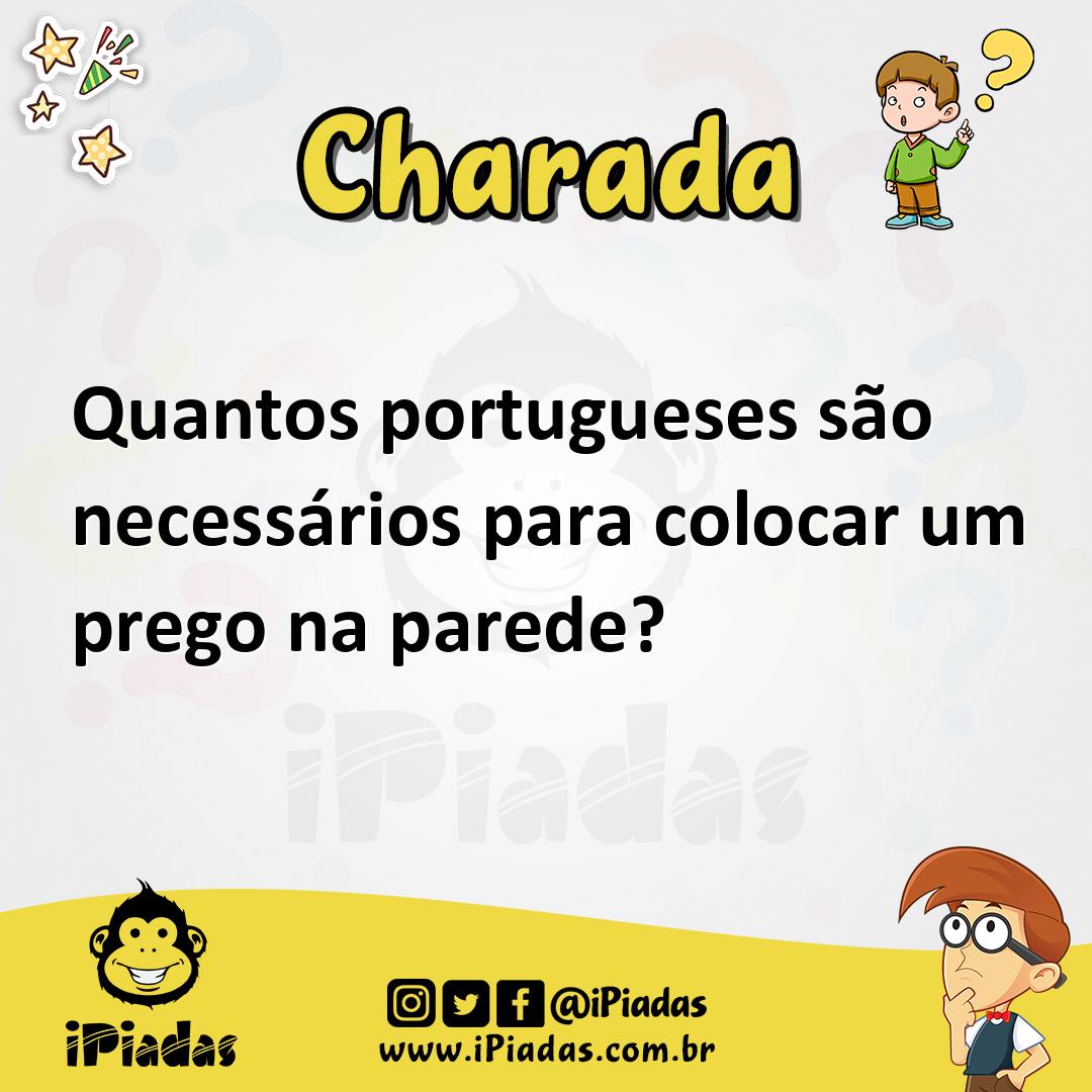 Ilustração de Quantos portugueses são necessários para colocar um prego na parede? no iPiadas