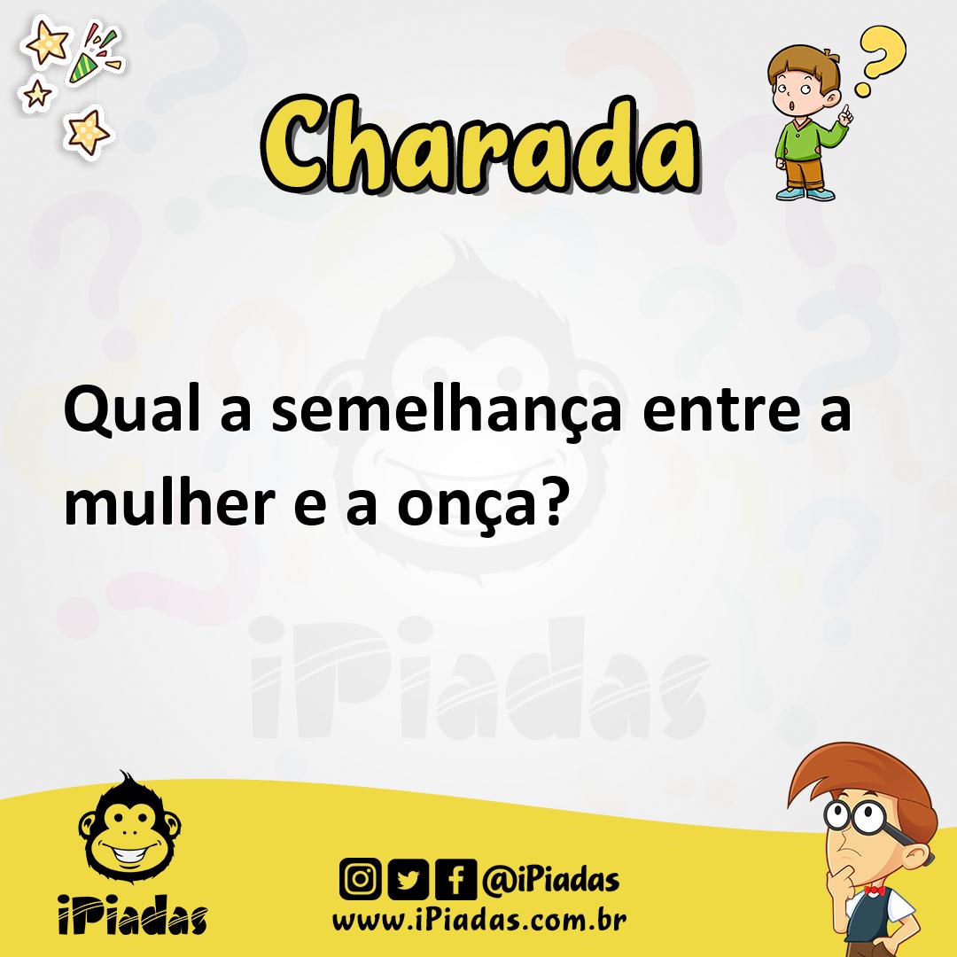Ilustração de Qual a semelhança entre a mulher e a onça? no iPiadas