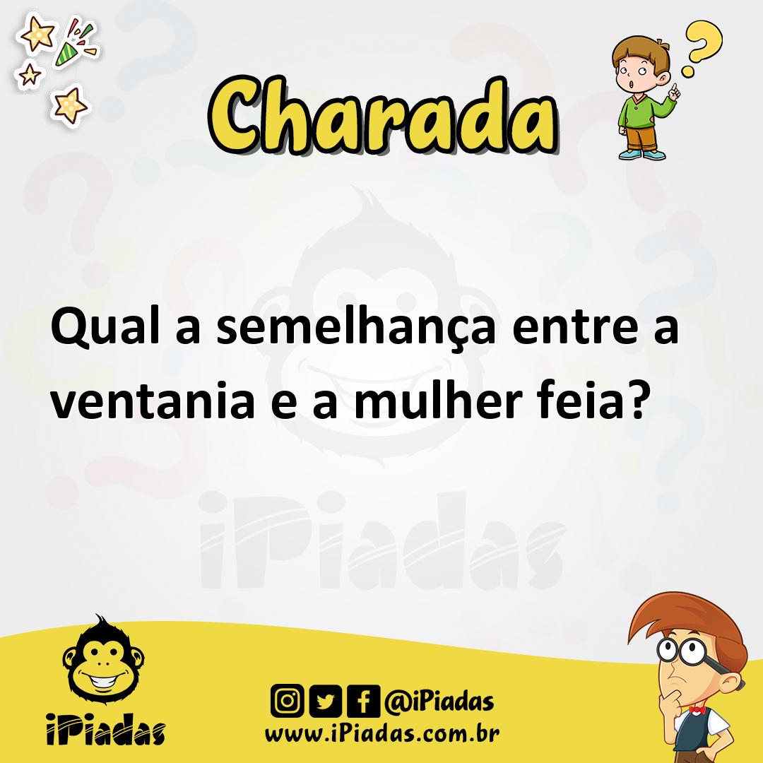 Ilustração de Qual a semelhança entre a ventania e a mulher feia? no iPiadas