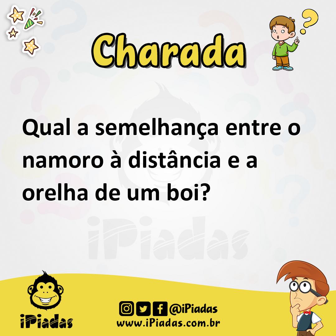 Ilustração de Qual a semelhança entre o namoro à distância e a orelha de um boi? no iPiadas