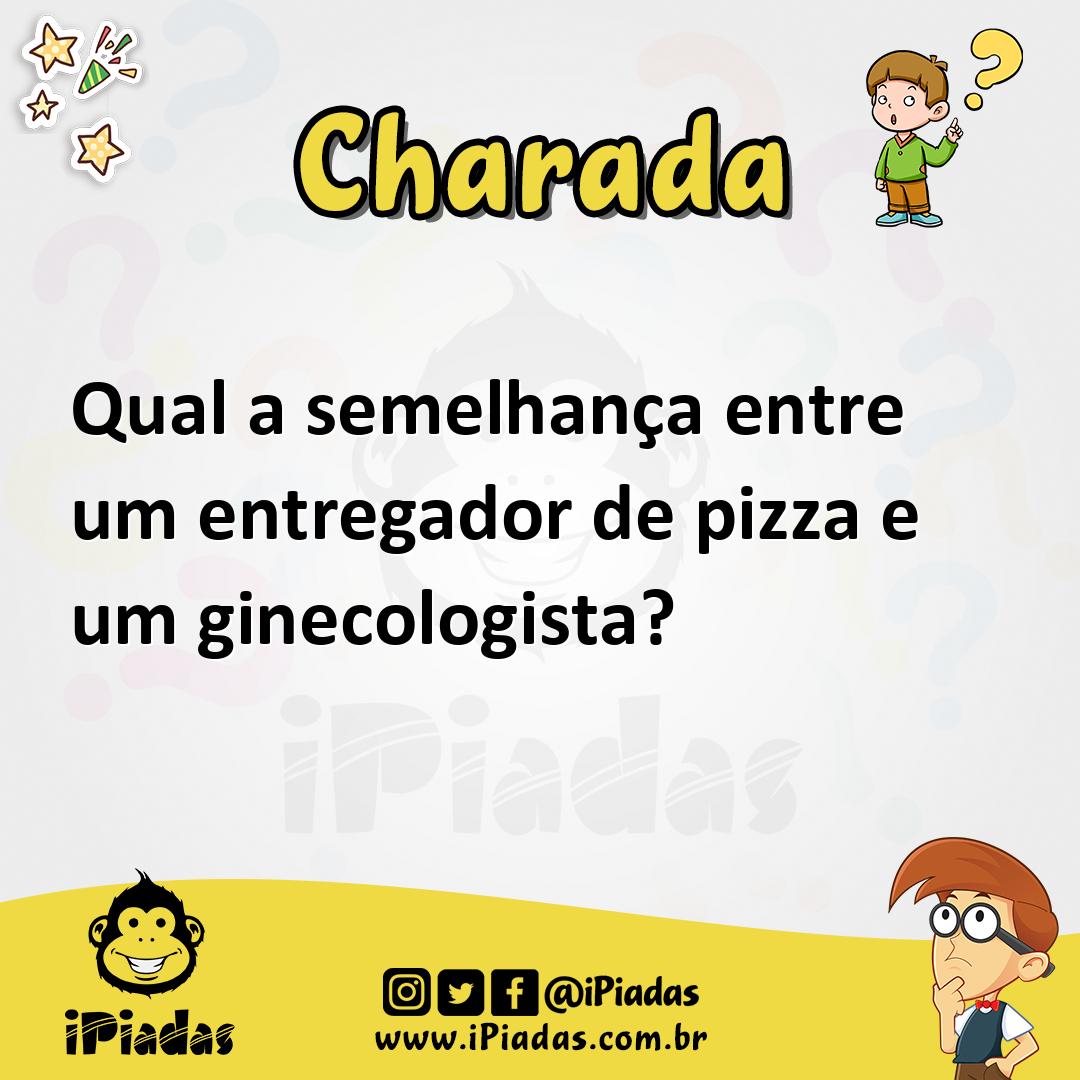 Ilustração de Qual a semelhança entre um entregador de pizza e um ginecologista? no iPiadas
