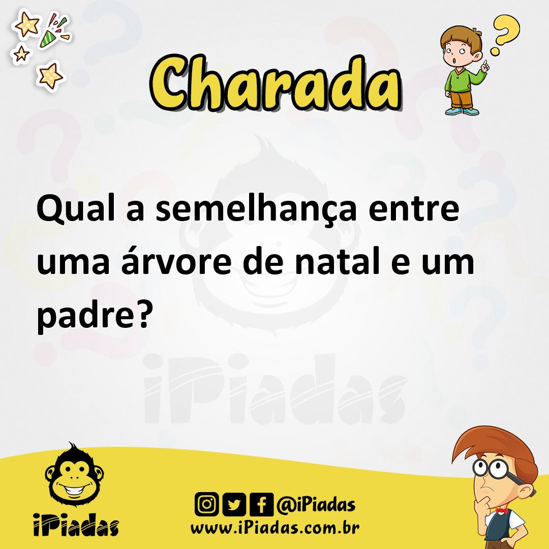 Ilustração de Qual a semelhança entre uma árvore de natal e um padre? no iPiadas