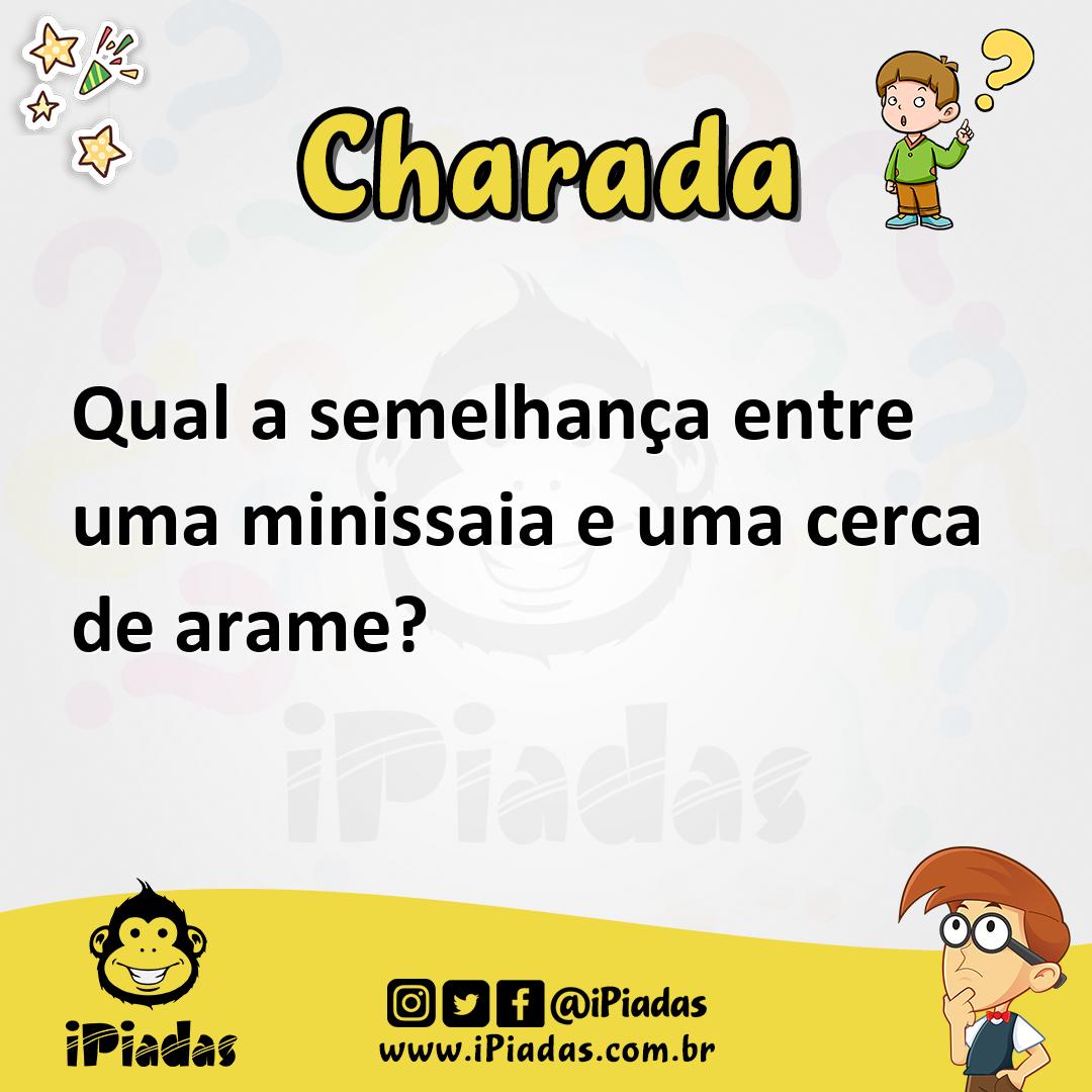 Ilustração de Qual a semelhança entre uma minissaia e uma cerca de arame? no iPiadas