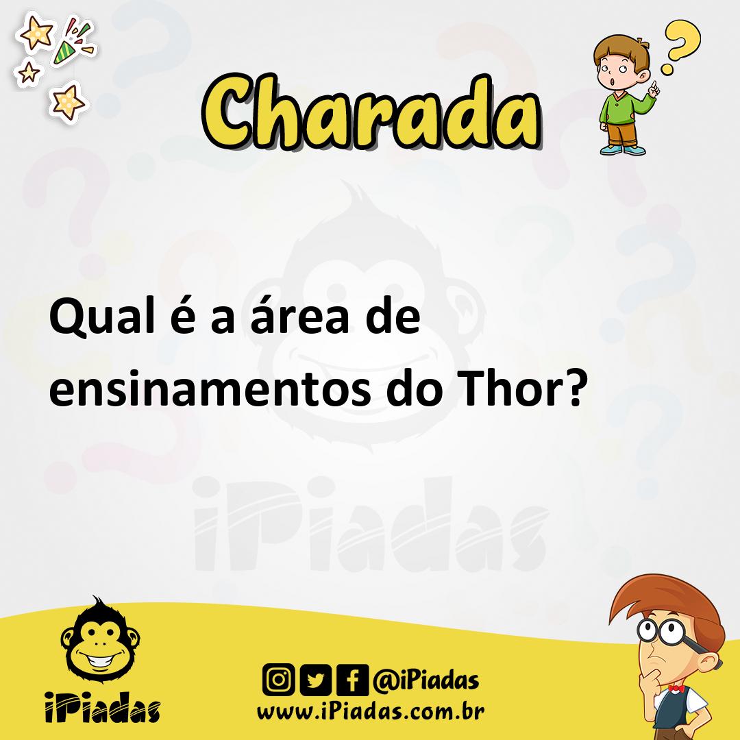 Ilustração de Qual é a área de ensinamentos do Thor? no iPiadas