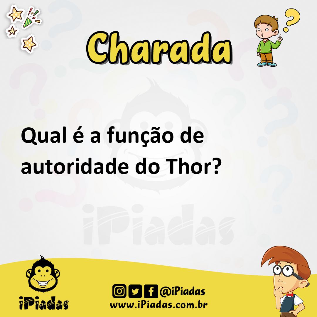 Ilustração de Qual é a função de autoridade do Thor? no iPiadas