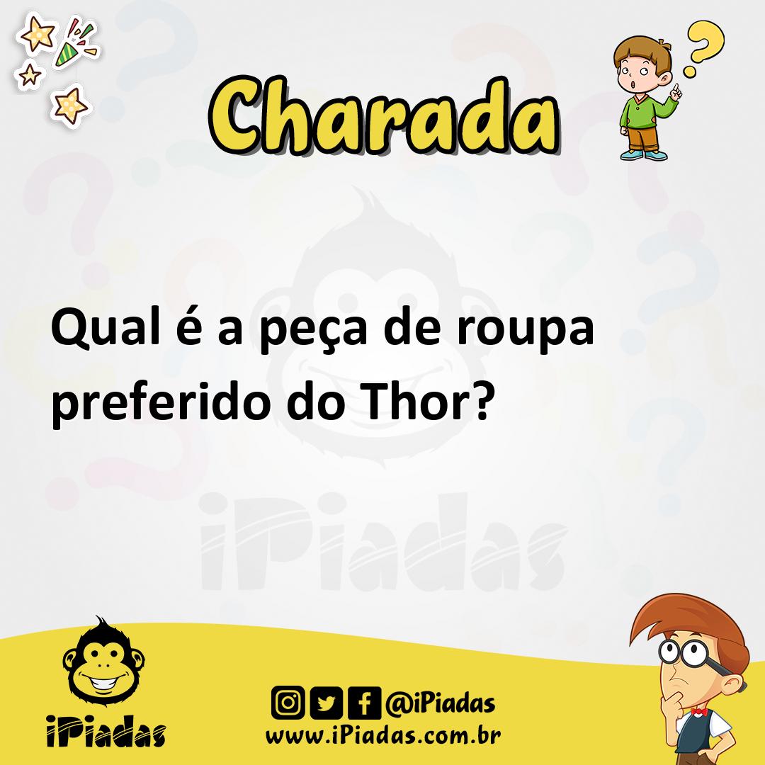 Ilustração de Qual é a peça de roupa preferido do Thor? no iPiadas