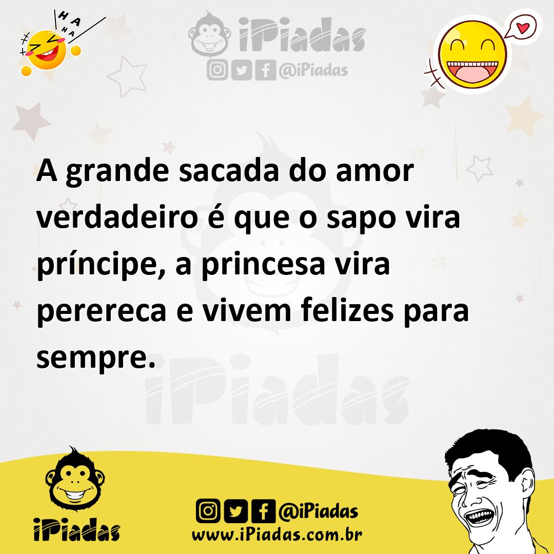Ilustração de A grande sacada do amor verdadeiro é que o sapo vira príncipe, a princ... no iPiadas