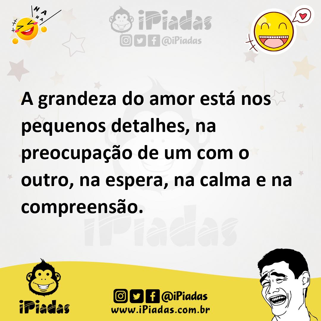 Ilustração de A grandeza do amor está nos pequenos detalhes, na preocupação de um co... no iPiadas