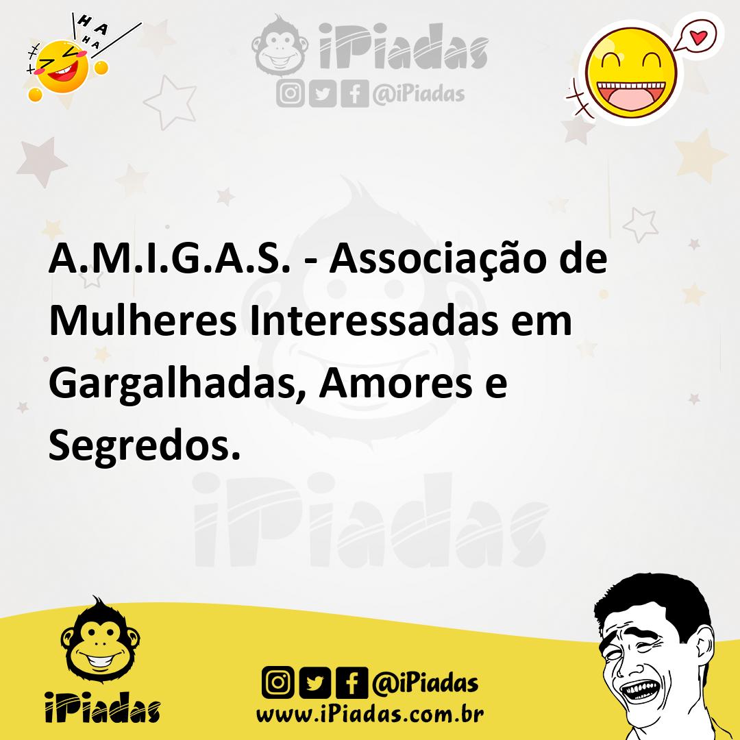 Ilustração de A.M.I.G.A.S. - Associação de Mulheres Interessadas em Gargalhadas, Amo... no iPiadas