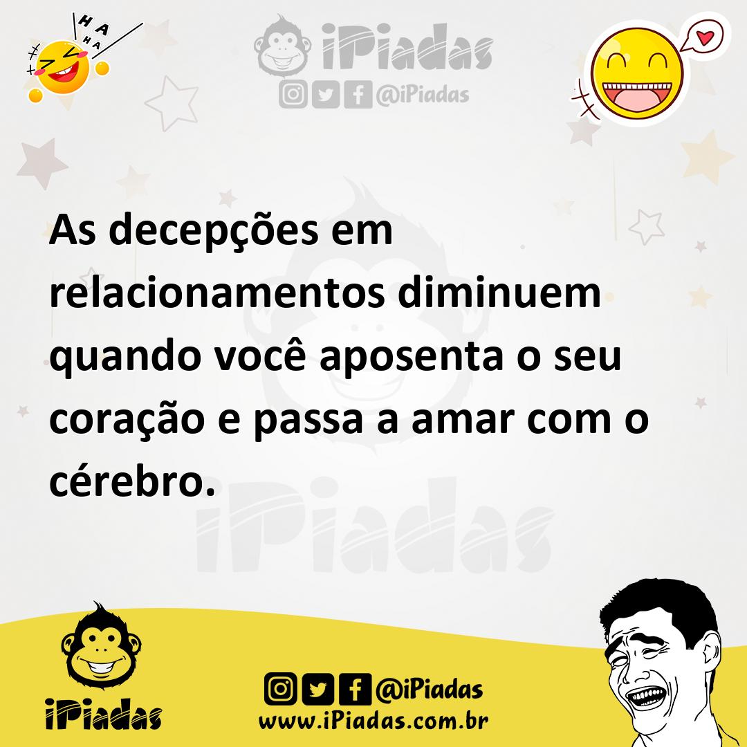 Ilustração de As decepções em relacionamentos diminuem quando você aposenta o seu co... no iPiadas
