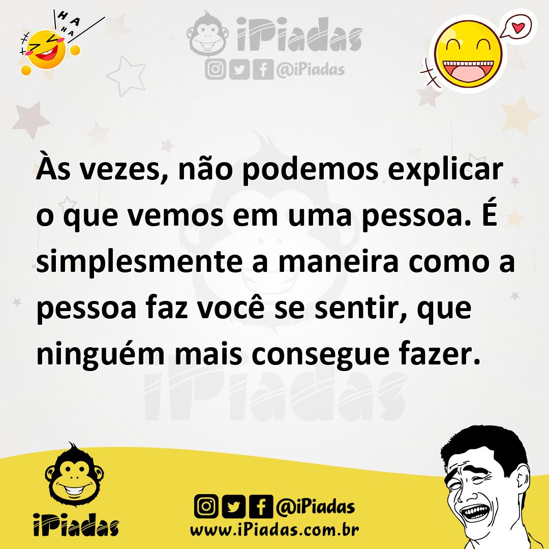 Ilustração de Às vezes, não podemos explicar o que vemos em uma pessoa. É simplesmen... no iPiadas
