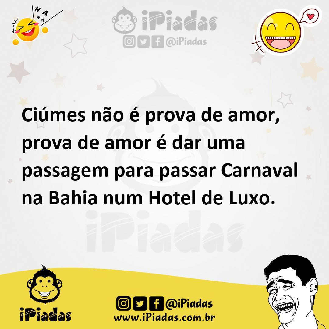 Ilustração de Ciúmes não é prova de amor, prova de amor é dar uma passagem para pass... no iPiadas